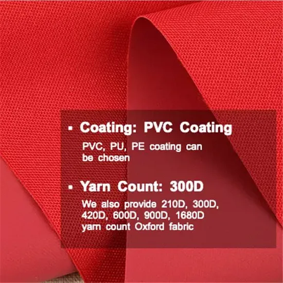 가정용 직물 소파 커튼 실내 장식품 사용 및 100% 폴리에스터 옥스퍼드 PVC 코팅 직물